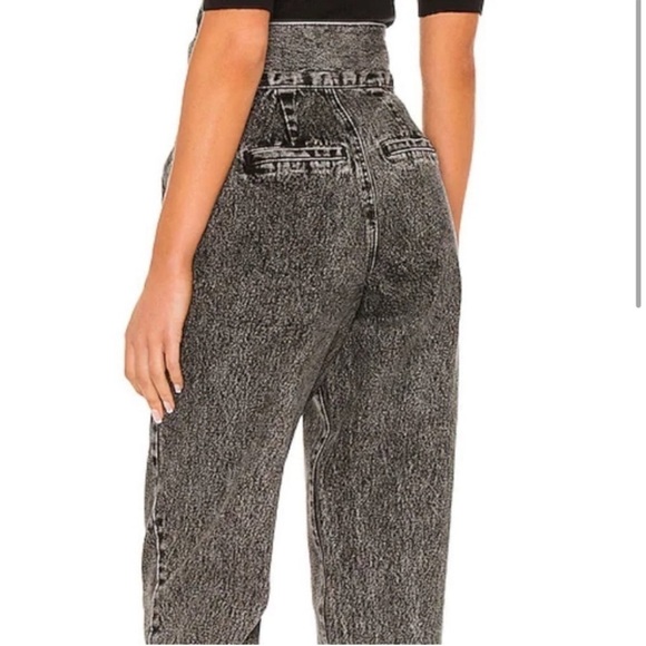 Blank NYC When In Rome Black Acid Wash High Waist Paperbag Jeans Size 25 - Picture 14 of 14